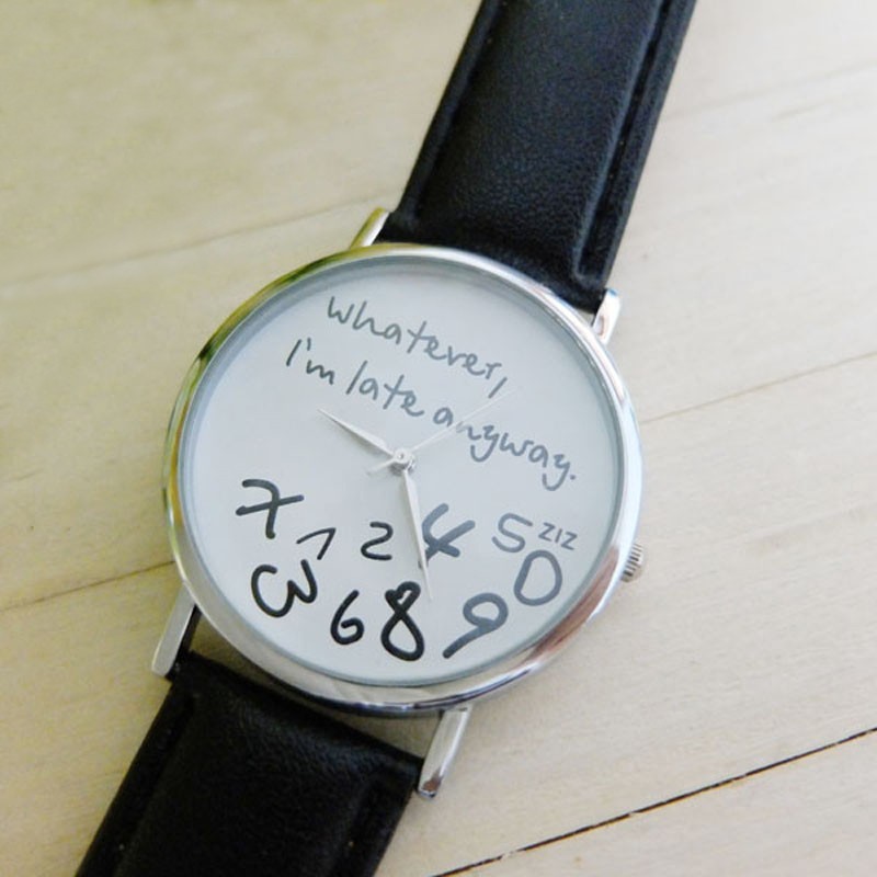 Creatieve horloge zwart product image