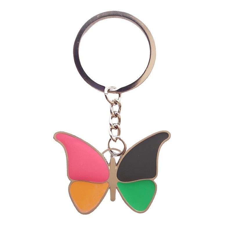 Sleutelhanger met kleurige vlinder